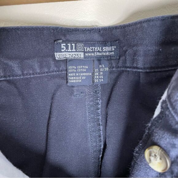 5.11 Tactical Cotton Canvas Pants Fire Navy Blue EMT Police 74251 Size 38/30 - Picture 6 of 6